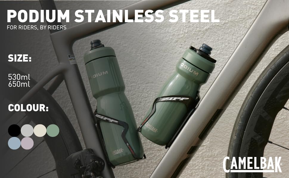 Пляшка для води Camelbak Podium Insulated Steel 650 мл, нержавіюча сталь