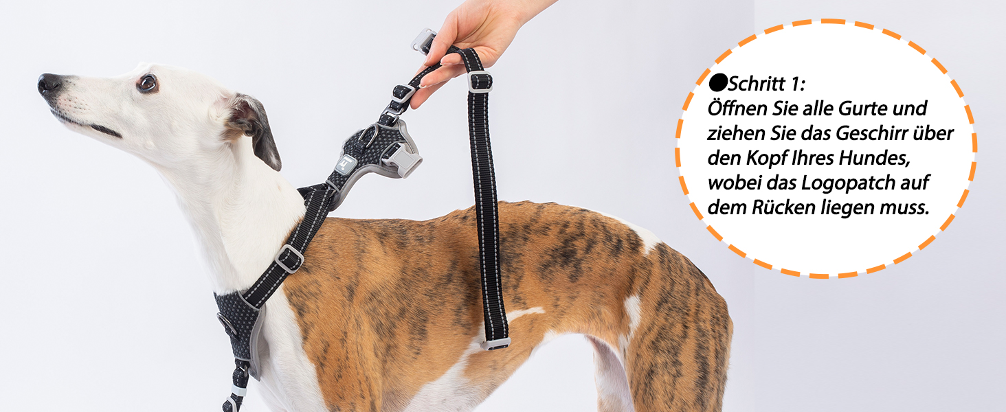 Шлейка для собак Huntboo, анти-витік, для панічних собак, світловідбиваюча, регульована, легка, чорна, розмір S, 1 шт.