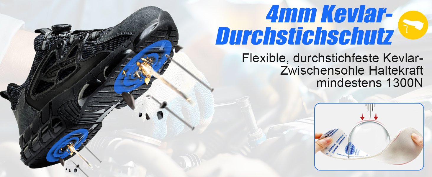 Робочі черевики безпеки для чоловіків та жінок. Спортивні, легкі, антипрокольні, антиударні. Розміри 38-41 EU, колір чорний