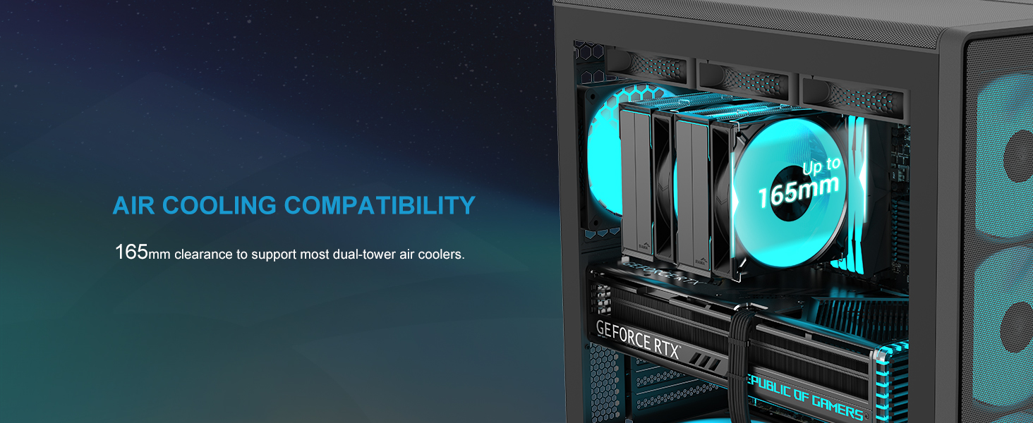 Ігровий корпус для ПК SAMA S50 Airflow, 4 ARGB PWM вентилятори, USB Type-C, Mesh-панель, чорний