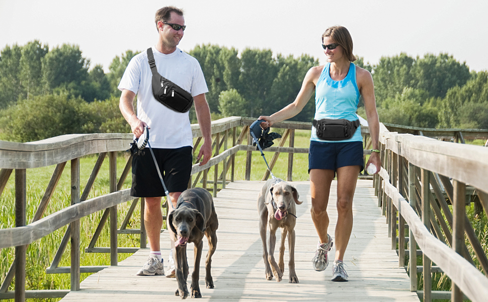 Чоловіча та жіноча поясна сумка-бананка на пояс з великою місткістю, чорна, для iPad mini та iPhone 12 Pro Max