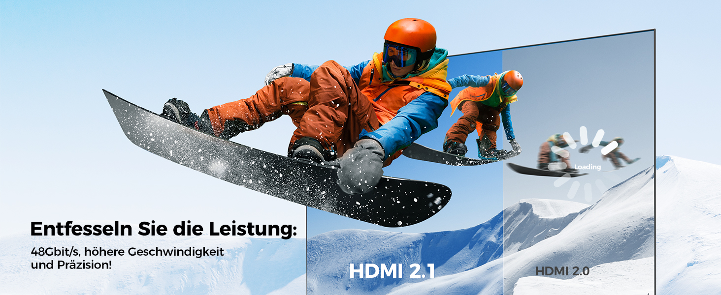 HDMI 2.1 кабель Silkland 2м: 8K@60Hz, 4K@144Hz, eARC, HDR10, Dolby Atmos, 48Gbps, для HDTV, PS5, Switch, PC