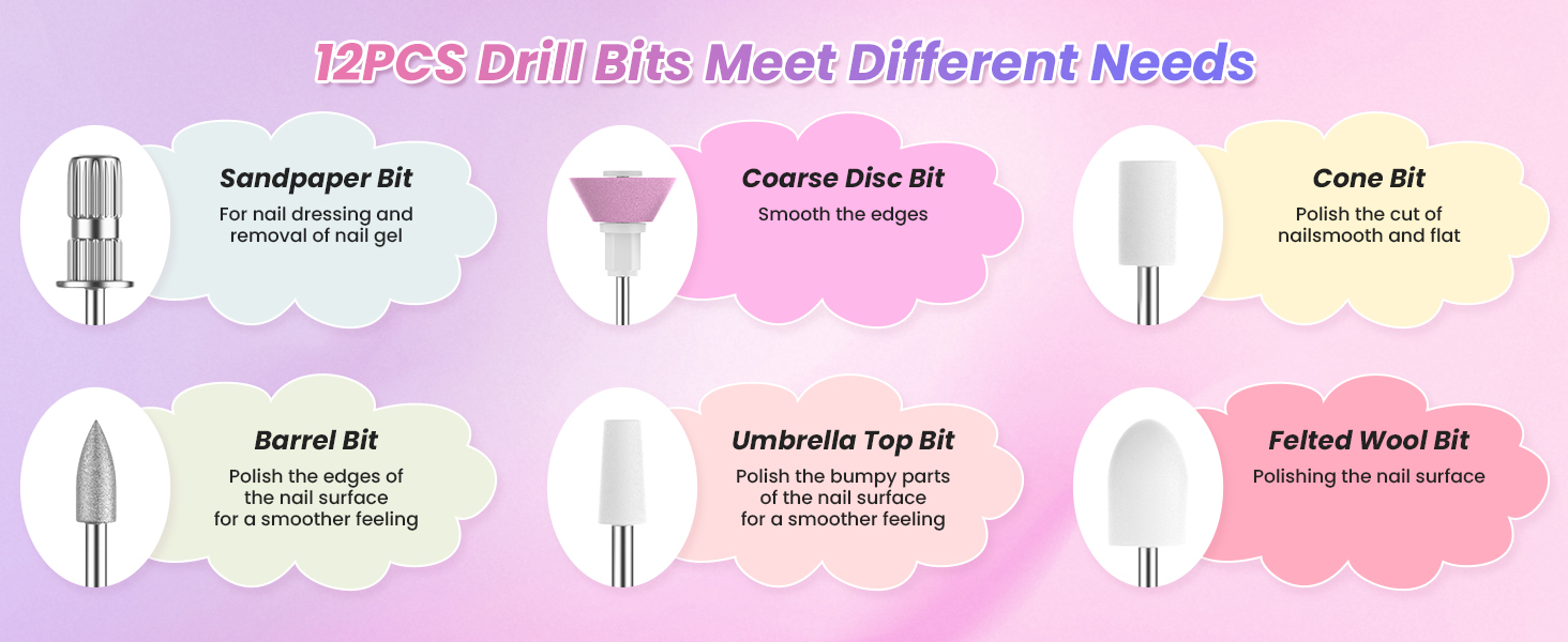 Бездротовий набір для манікюру Nagelfräser з мультифункціональною зарядкою, професійна електрична фрезер для гелевих нігтів, рожево-золотий