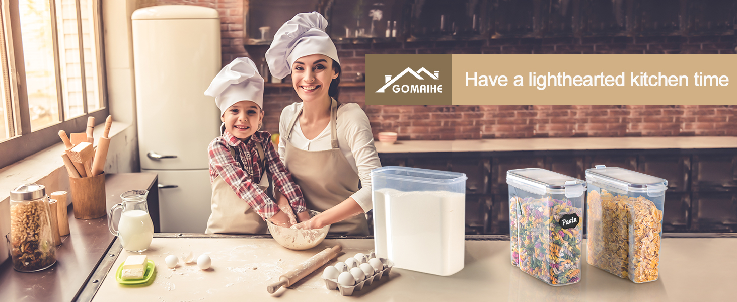 Набір контейнерів для зберігання GoMaihe, 2.5л * 6 шт. - герметичні, для продуктів, кухня, органайзер