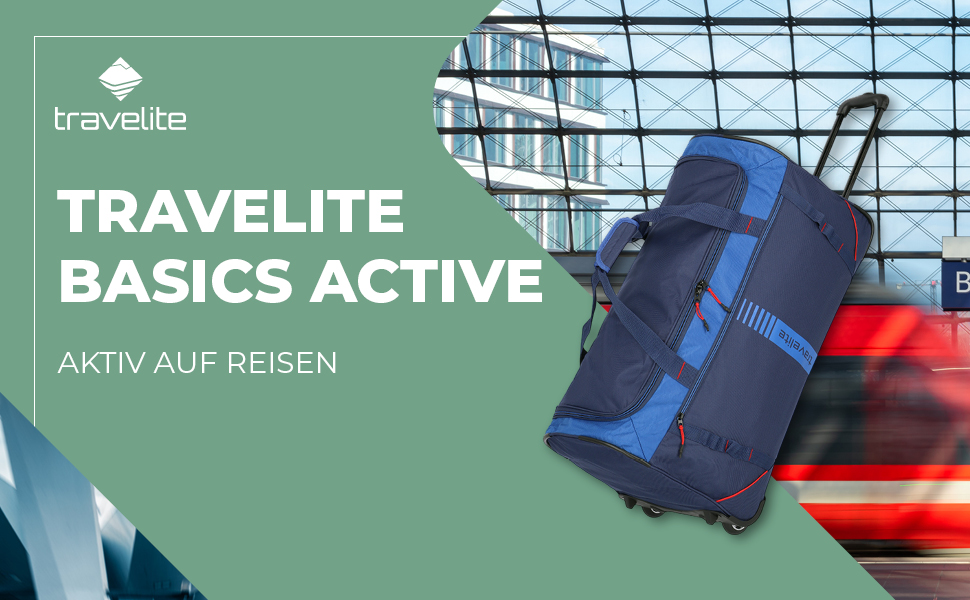 Валіза на колесах travelite Basics Active 86 л, спортивна сумка 71 см, сучасний дизайн