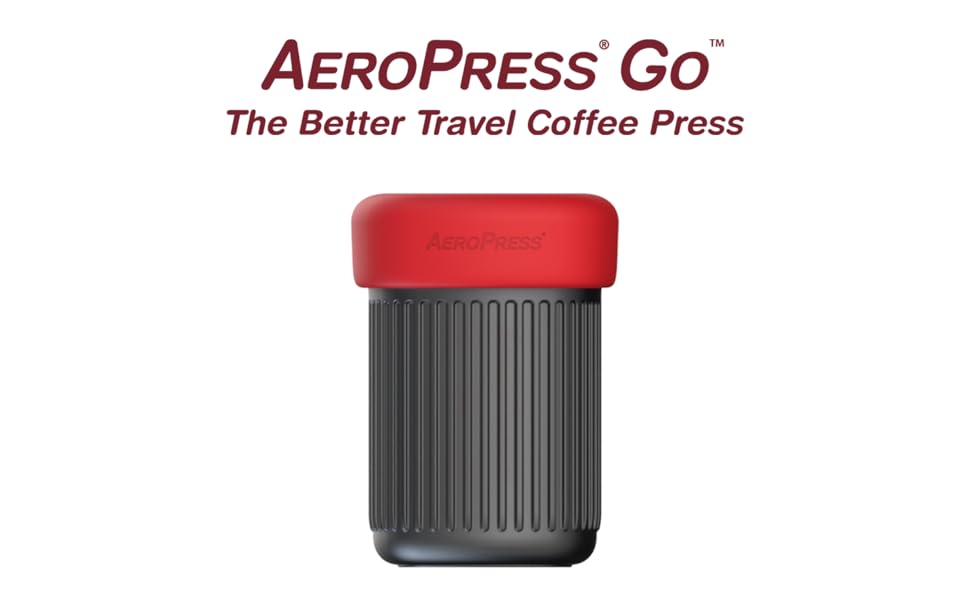 Портативна кавоварка AeroPress Go 3-в-1 для подорожей і кемпінгу, прес-френч, пуровер, еспресо, насичена кава без гіркоти, комплект для кави, сіра
