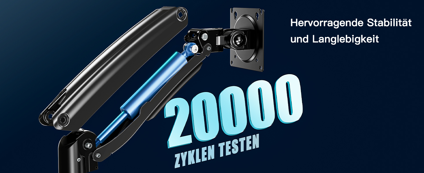 Кріплення для монітора HUANUO, 13-49 дюймів, регульований, підтримує 2-12 кг, з USB, VESA 75/100 мм