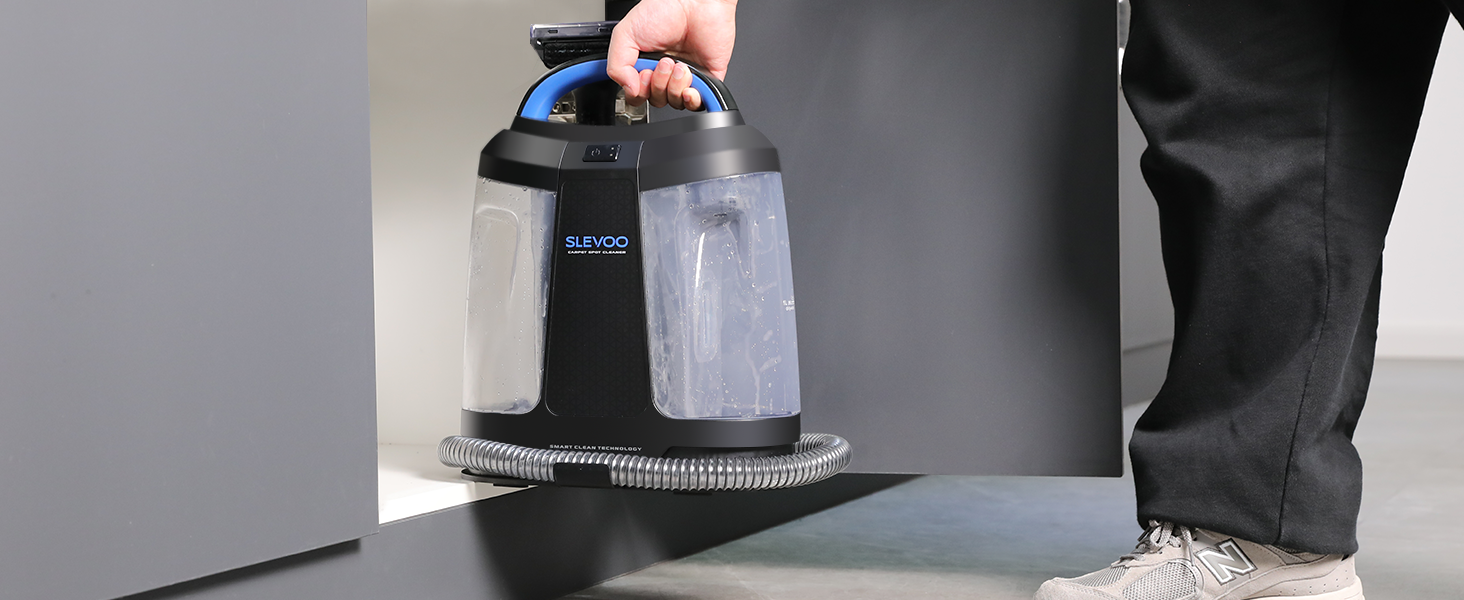 Пристрій для чищення м'яких меблів Slevoo 450W: мокрий/сухий пилосос з миючим засобом для килимів, диванів, меблів та авто
