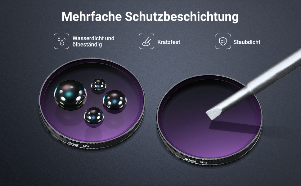 Набір фільтрів NEEWER CPL + ND для DJI Osmo Action 6 (FL-B2) - 6 шт.