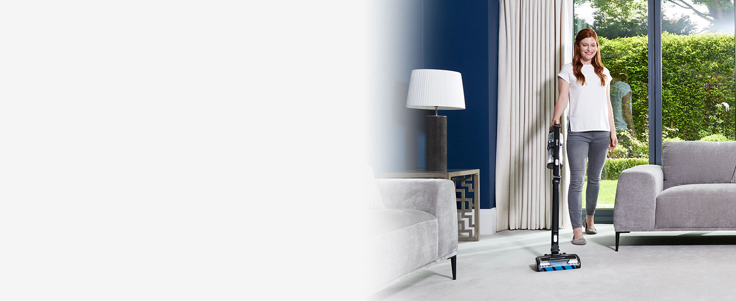 Пылесос аккумуляторный Shark IZ300EUT, DuoClean, без спутывания волос, 60 мин работы, 20 см насадка для щелей, черный/серебристый