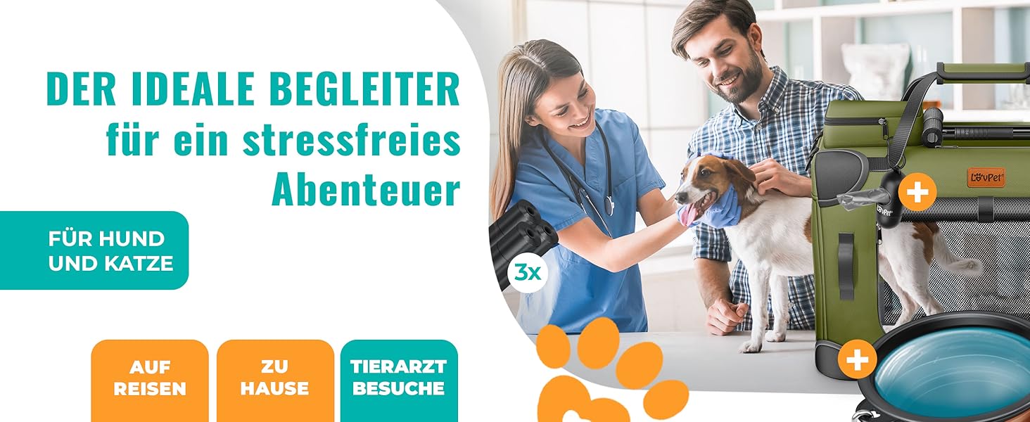 Транспортна переноска для собак та котів M 60x42x44см | Переноска для тварин, складана | З мискою та плечовим ременем | Для котів та собак, антрацит