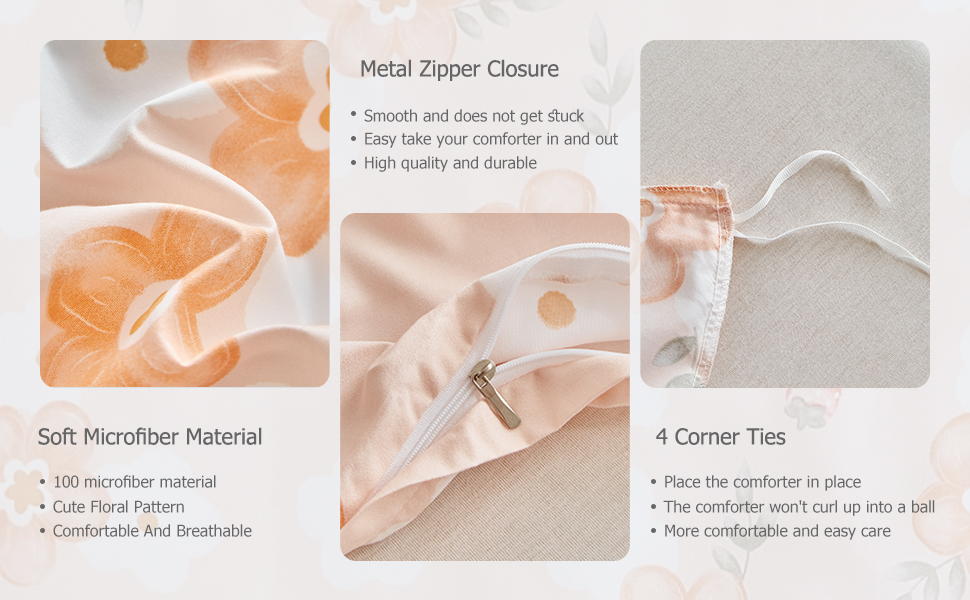 Дитяча постільна білизна для ліжечка, зелений квітковий принт, комплект для дівчинки, м'яка двостороння ковдра та наволочка, 120 x 150 см, зелений/квітковий