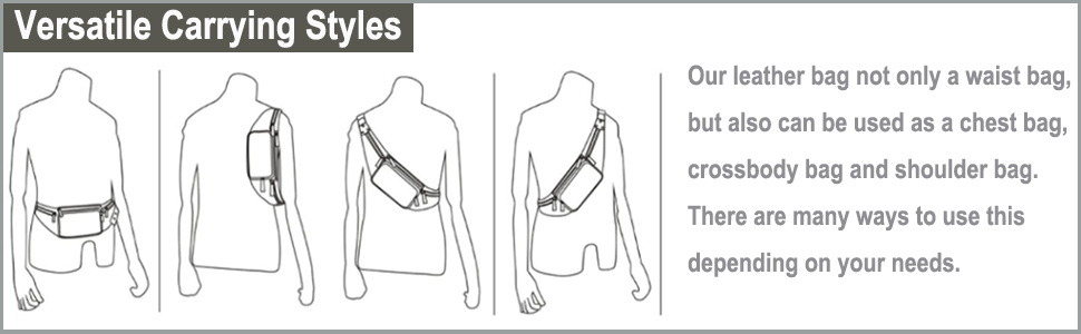 Чоловіча поясна сумка з натуральної шкіри Luufan, колір кавовий