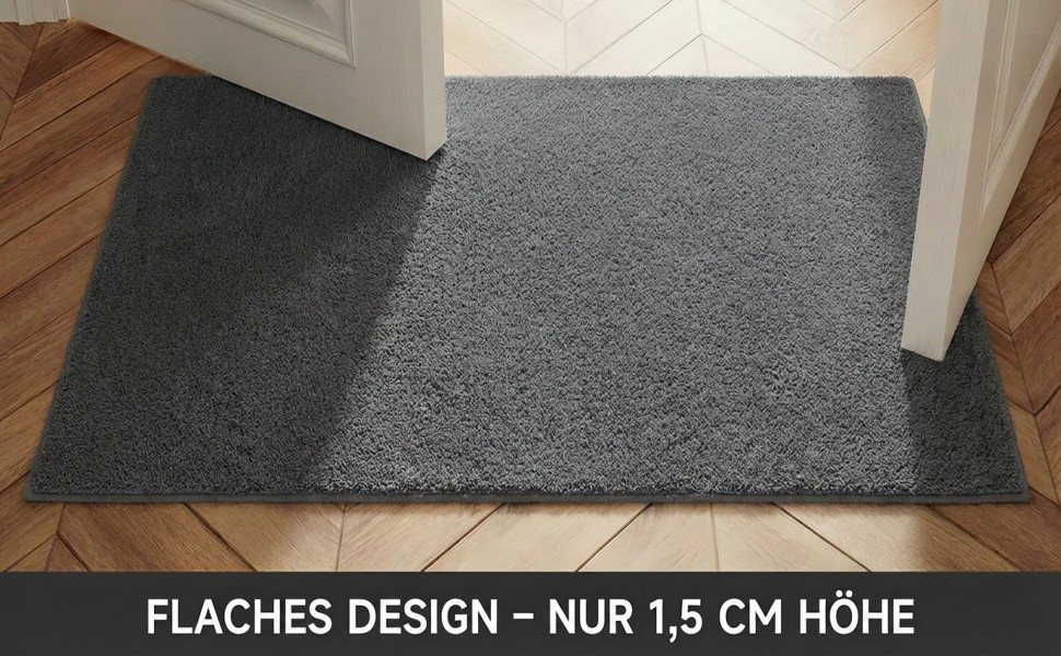 При স্বাগতний килимок 50x80 см з мікрофібри, протиковзний вологопоглинаючий килим для дому, кухні та ванної кімнати, сірий