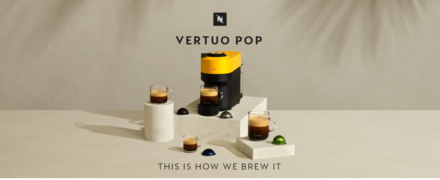 Кавомашина Nespresso Vertuo Pop ENV90.P: Cold Brew, Bluetooth, 4 розміри чашок, без Aeroccino, Pacific Blue