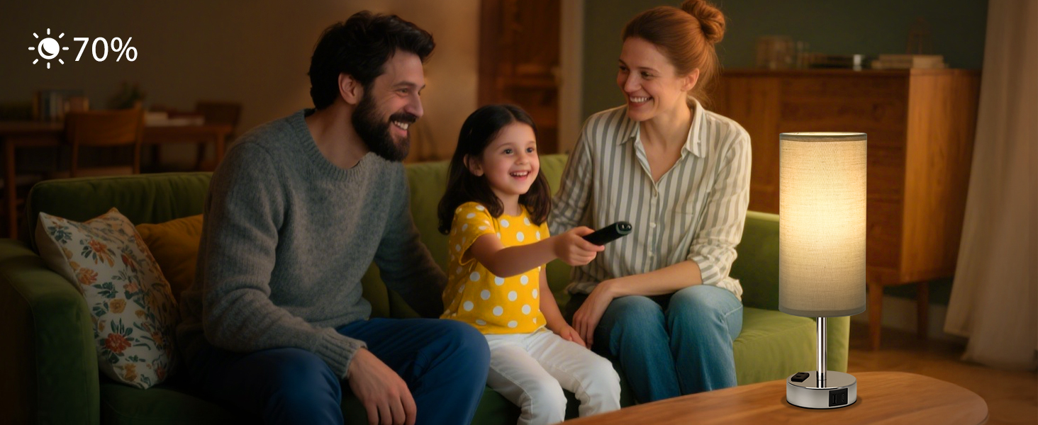 Настільна лампа Kakanuo з торшером, USB-порт, диммування, для спальні, дитячої кімнати, офісу, вітальні