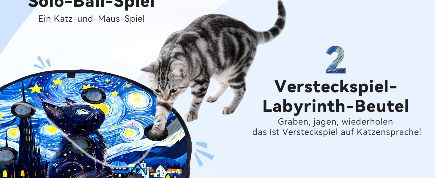 Іграшка для котів, інтерактивна куля з лабіринтом, автоматична мишка з пір'ям, мисливська іграшка, подарунок для кота