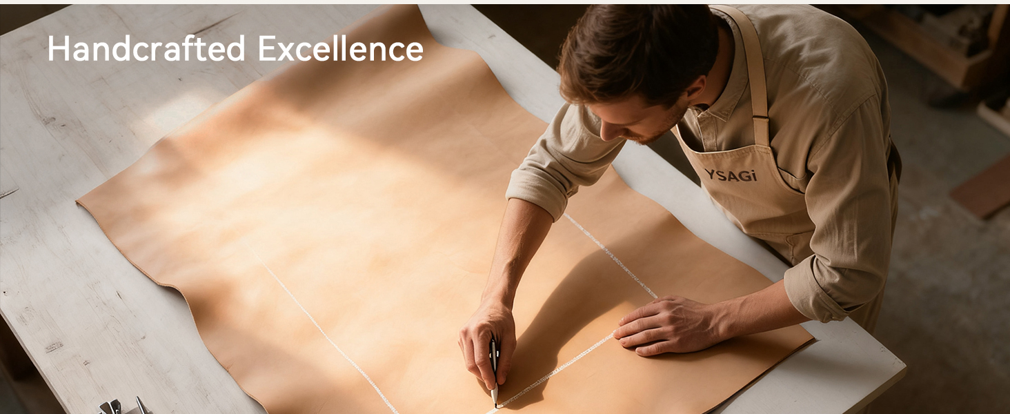 Килимок для миші шкіряний преміум YSAGi XXL 90x43 см, чорний - офісний килимок на стіл для роботи та дому