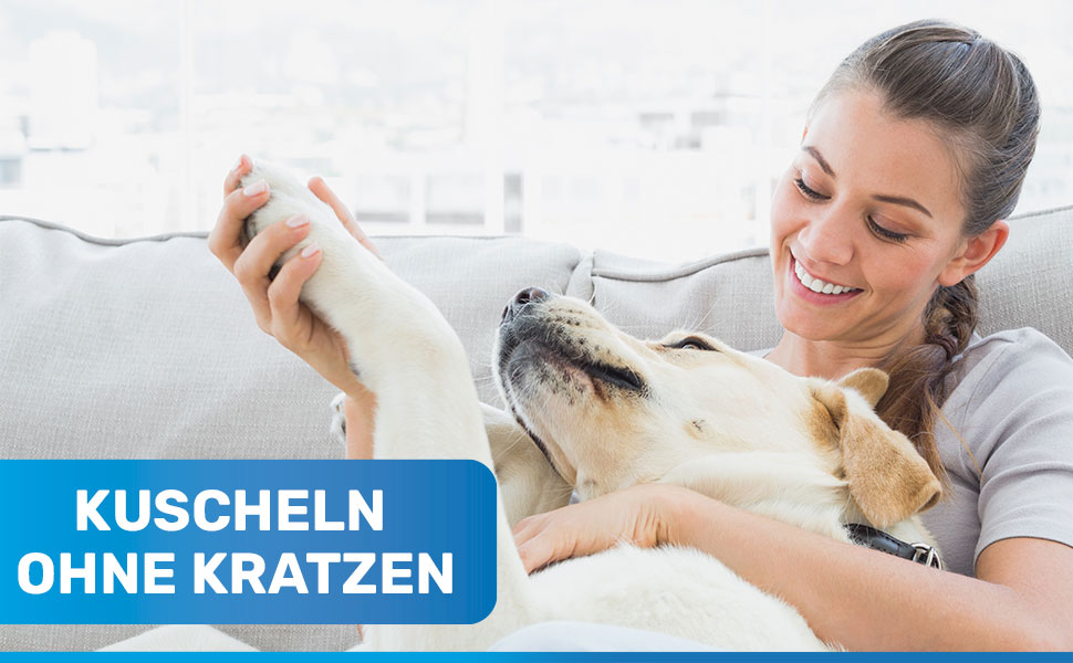 Ножиці для обрізання кігтів BluePet Profi Krallenschere для собак та котів - професійні, міцні, з напилком у ручці, для дрібних тварин, блакитні