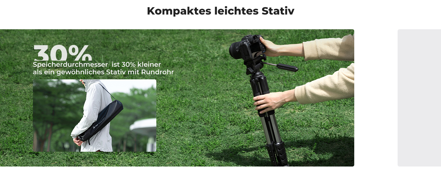 Штатив K&F Concept S255A3+BV01: Легкий штатив з сумкою, 190 см, для камери/DSLR, смартфона, Canon, Nikon, Sony