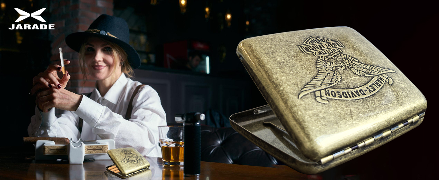 Металеве етажерка для сигарет на 20 шт. з бронзовим орлом, 2 шт. (85 мм)