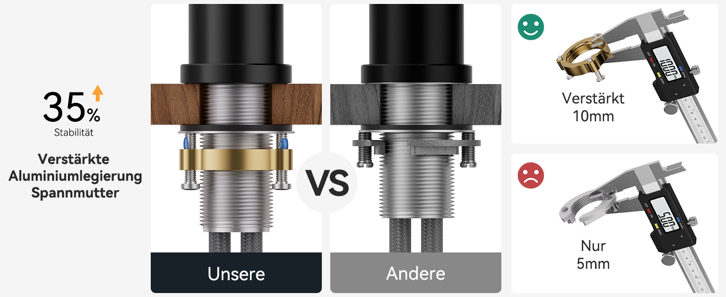 Кран кухонний CECIPA з 3 режимами, висувний, поворотний 360°, з високим виливом, з нержавіючої сталі, чорний