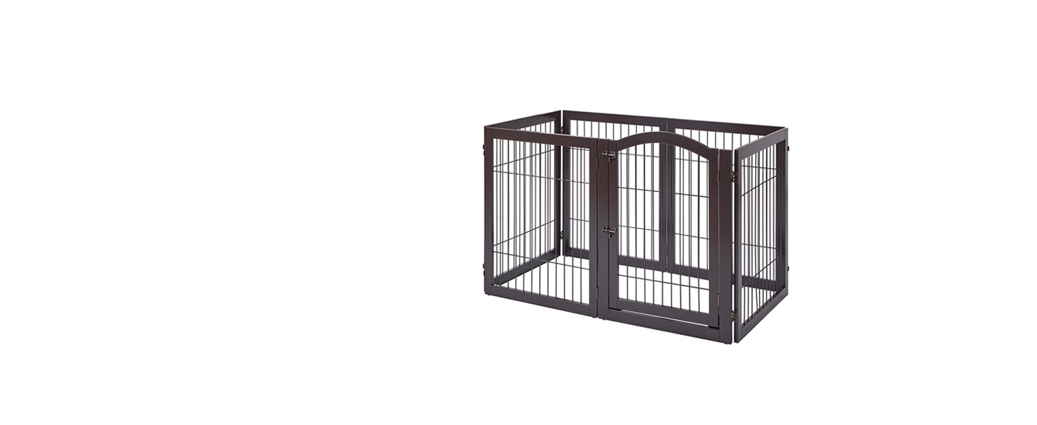 Захисний бар'єр для каміну Unipaws, огорожа для собак, портативне металеве перегородження, захист від сходів без свердління, 6 панелей, білий (Espresso)