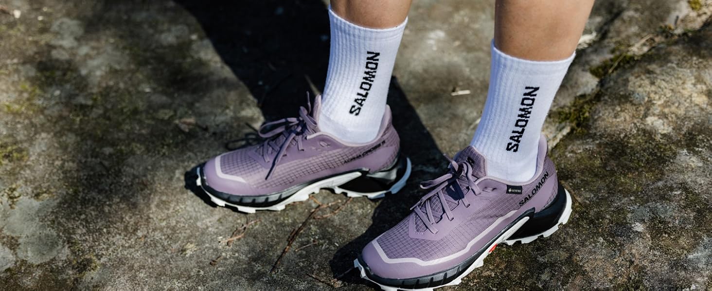 Черевики для хайкінгу Salomon Alphacross 5 чоловічі, чорний колір, розмір 44 2/3 EU
