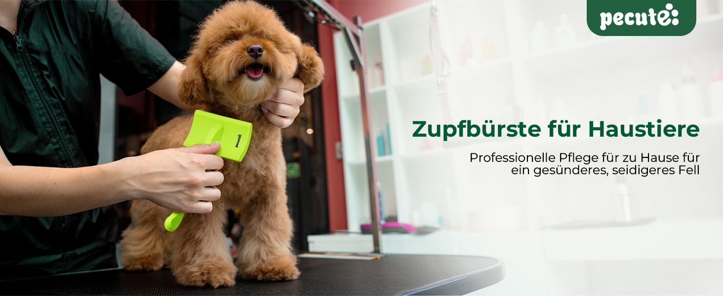 Професійна щітка Pecute Slicker для собак, видаляє підшерсток, ковтуни, 25 мм (S), без липких кульок