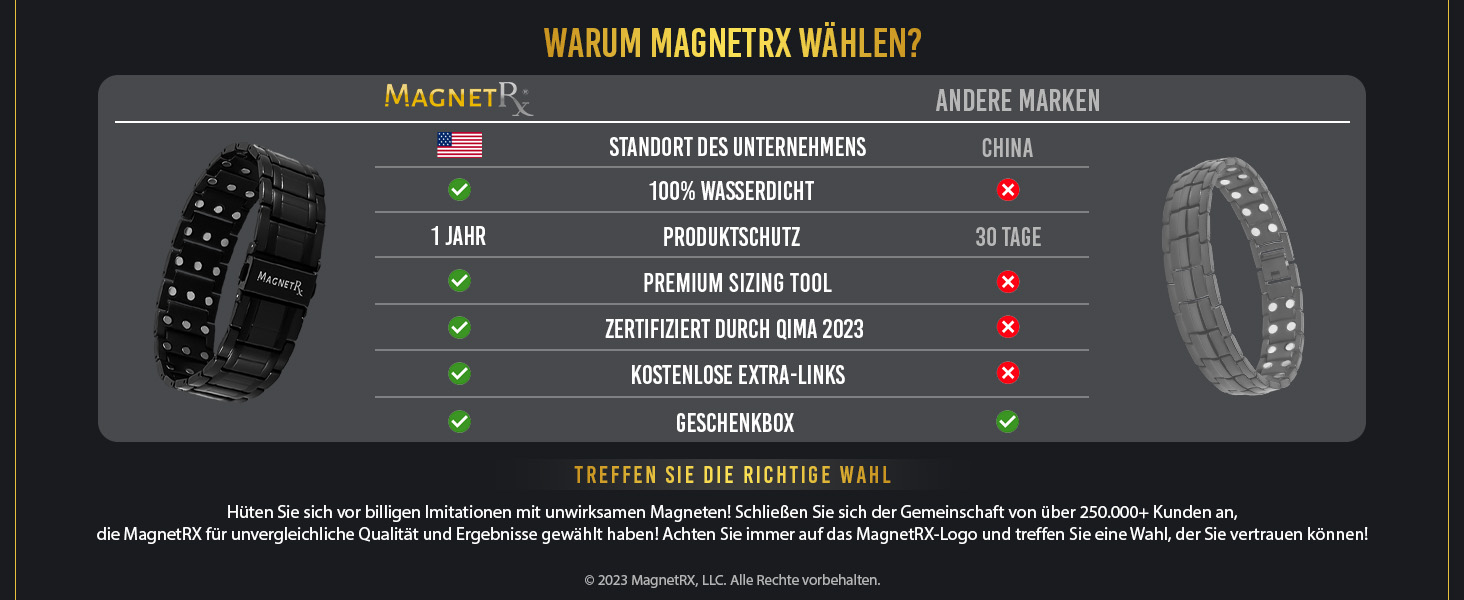 Браслет-магнітотерапія MagnetRX® Titan для чоловіків з трійною силою – титановий магнітний браслет – регульований браслет для чоловіків – магнітний браслет для чоловіків з високоякісною застібкою (чорний)