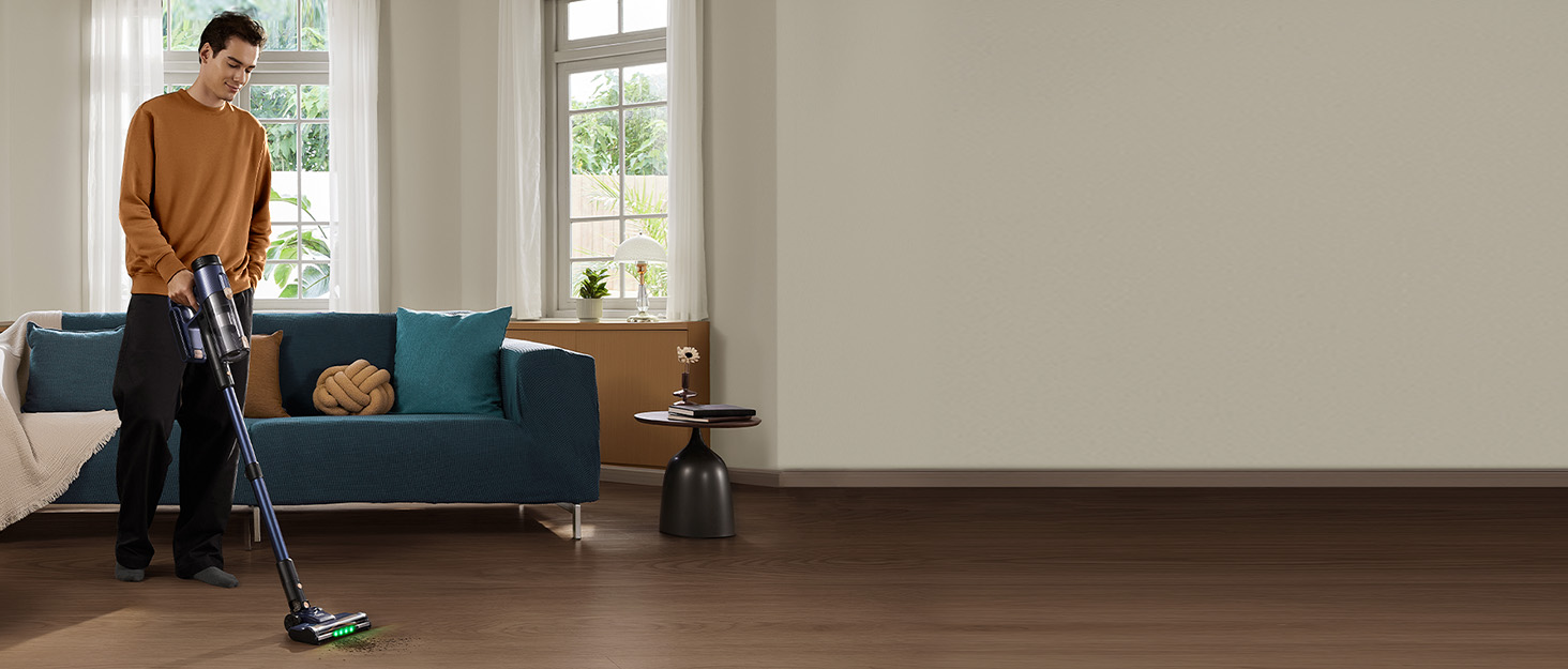 Бездротовий пилосос Vexilar V12 Akku: 50 хв роботи, 50 kPa, 450W, антизаплутування, легкий, безщітковий мотор, для твердих поверхонь, килимів, шерсті тварин, синій