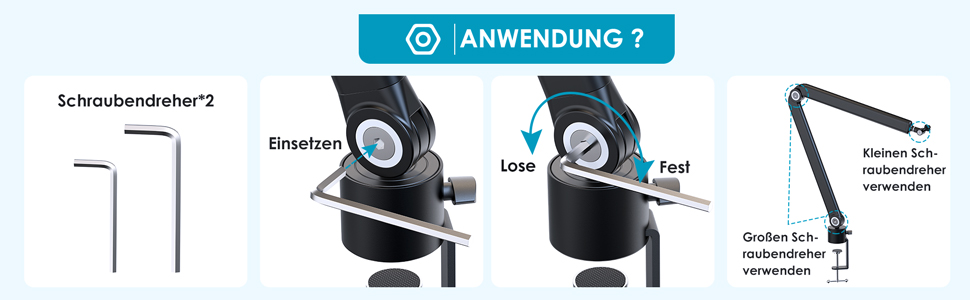 Кріплення для мікрофона HyperX QuadCast та інші - YOUSHARES W22 (з поп-фільтром)