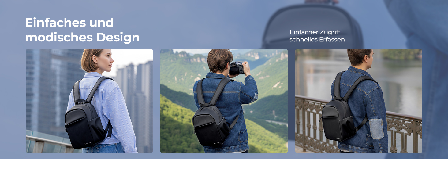 Рюкзак для камери K&F CONCEPT - компактний фоторюкзак для DSLR, об'єктивів, що підходить для повсякденного використання, роботи та подорожей, колір B-dunkelgrün (A-schwarz)