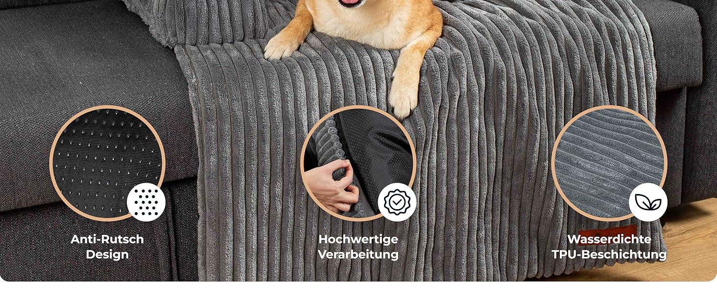 Диванчик для собак Belune Hundecouch Deluxe - миючий, бежевий, L (120x95 см)