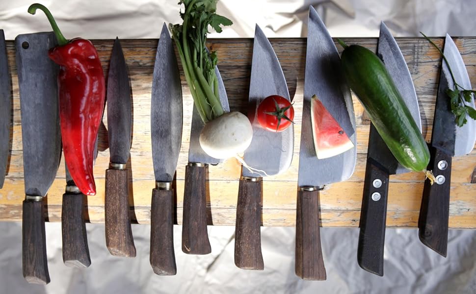AUTHENTIC BLADES TAO NHA – азіатський кухонний ніж 18 см, лезо з вуглецевої сталі