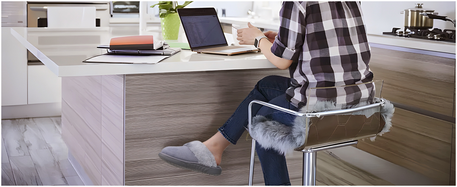 Жіночі домашні тапочки Jiajiale: теплі, пухнасті сліпони для зими з м'якою устілкою та зносостійкою гумовою підошвою. Рожевий, 37 EU