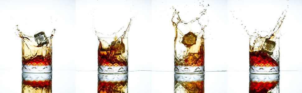 Набір келихів для віскі Wicklow 2 шт. 310 мл – скляні Tumbler без свинцю, з важким дном, ручна обробка, подарункова коробка