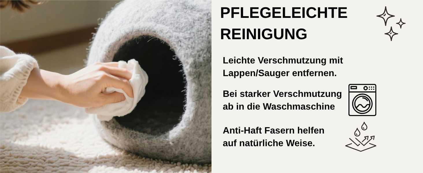 Кігтечка-будиночок для котів XL з ромні вовни - м'яке та комфортне ліжко для котів, 3 кольори, сірий