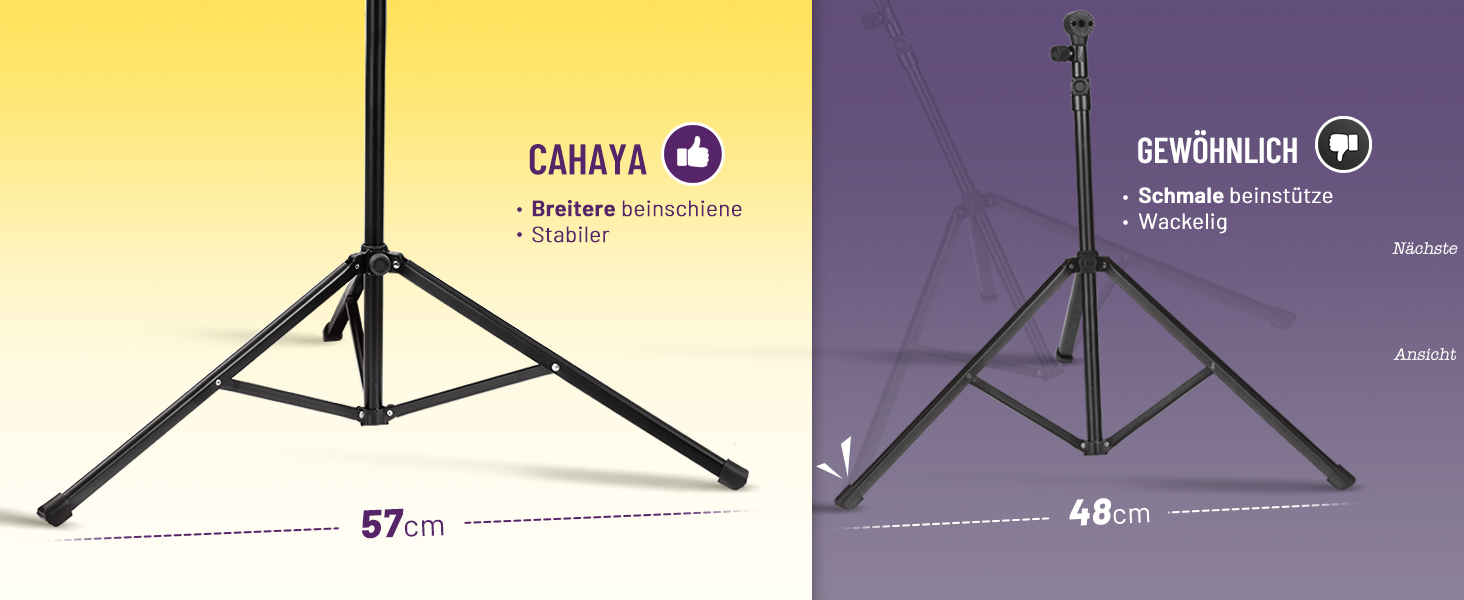 Металевий портативний підставка для нот CAHAYA CY0204 чорна - регульована, 2-в-1 з сумкою