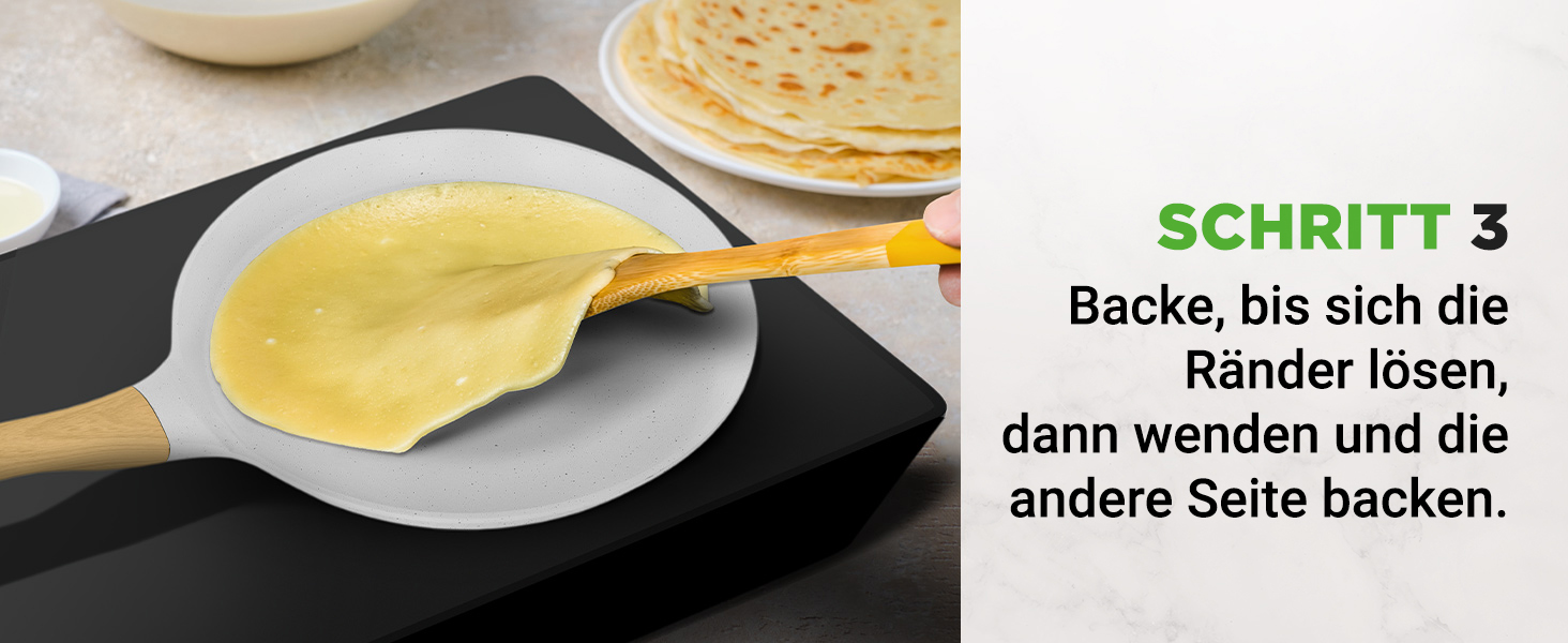 Сковорода для млинців Nutrichef з антипригарним мармуровим покриттям 28 см, індукція, алюмінієва, з дерев'яною лопаткою