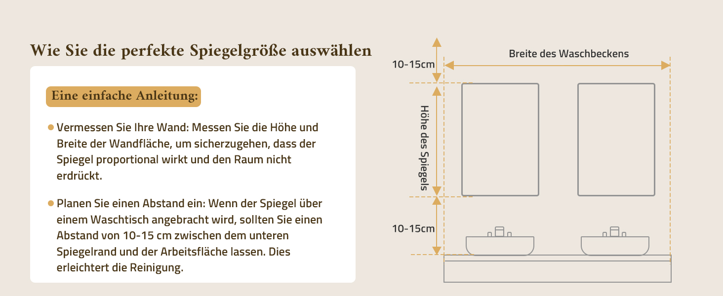 Дзеркало для ванної кімнати TETOTE з підсвічуванням 50x70 см, без рами, LED, сенсорне керування, 3 кольори, регулювання яскравості, пам'ять, 70 см x 50 см