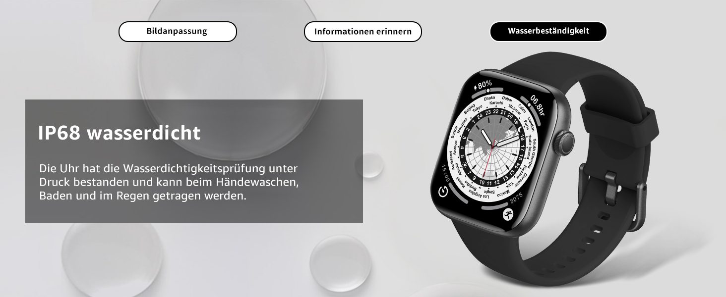 Смарт-годинник для жінок та чоловіків з функцією дзвінків, 1.85