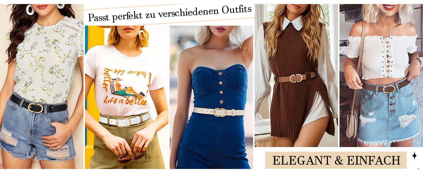 Жіночий шкіряний ремінь WHIPPY з золотистою пряжкою, чорний колір, розмір L (довжина 120 см)