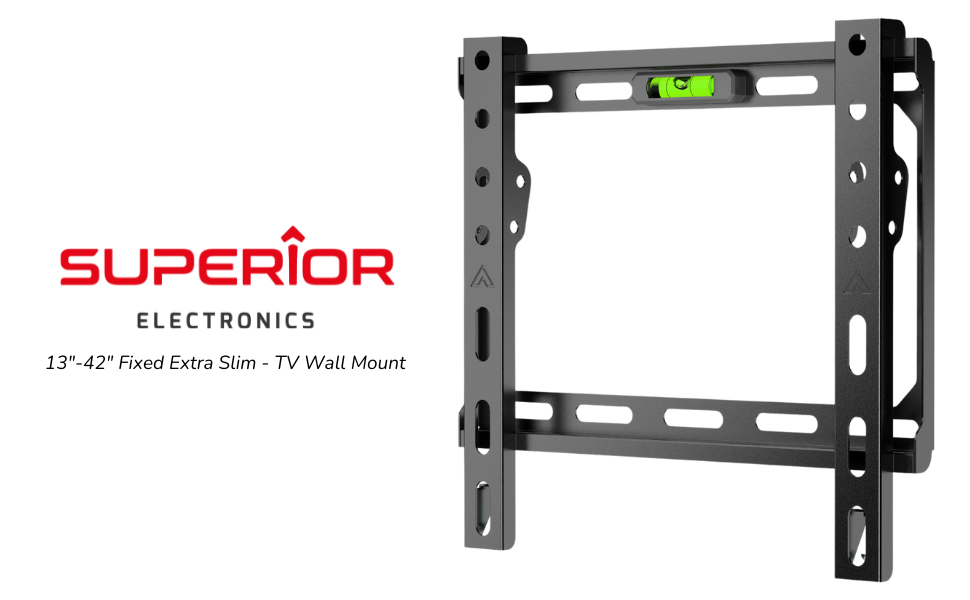 Фіксований ультратонкий настінний кронштейн для ТБ Superior Electronics (13