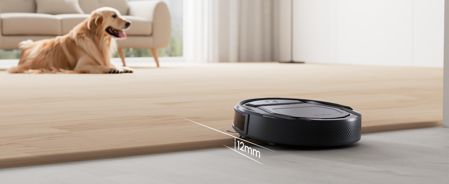 Робот-пилосос LEFANT M210P: потужність 2200Pa, Wi-Fi, Bluetooth, керування через додаток, 6 режимів, автоматична зарядка, ідеальний для шерсті тварин та твердих підлог