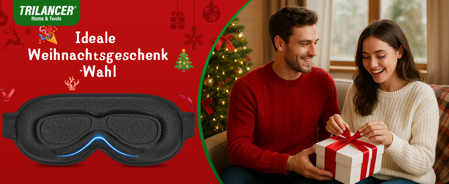 3D маска для сну Trilancer, блокує 99.99% світла, ультрам'яка, для бокового сну, медитації, подорожей (фіолетова)