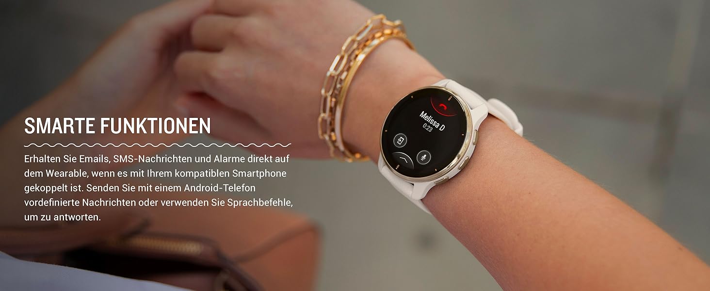 Розумний годинник Garmin Venu 2 Plus – GPS, Bluetooth, голосовий помічник, AMOLED дисплей, Garmin Music, Garmin Pay (відновлений)