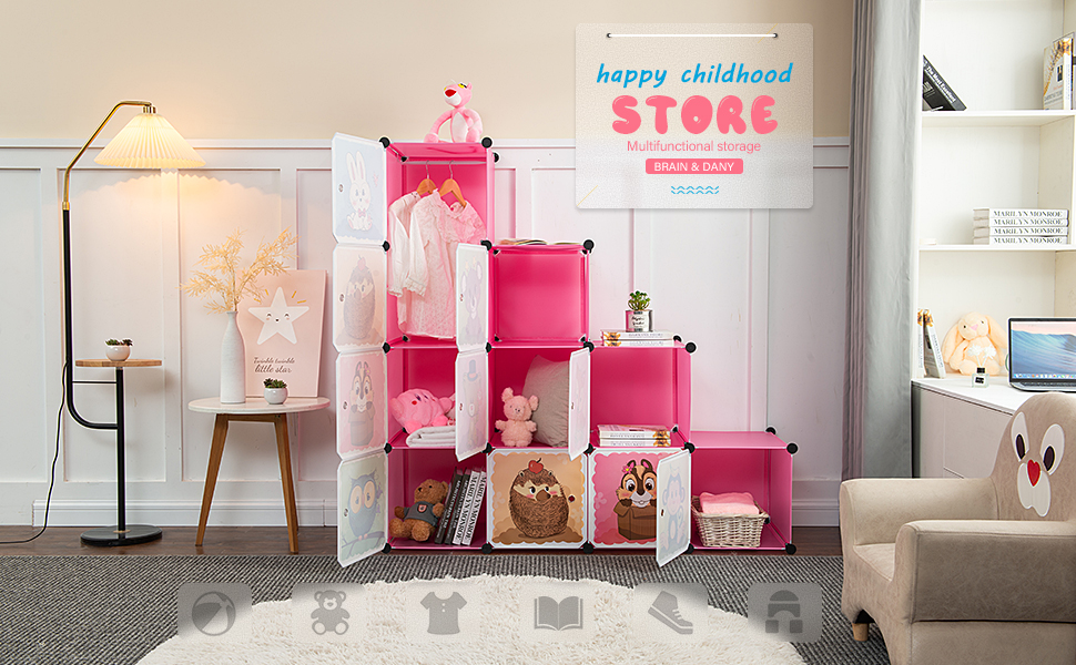 BRIAN & DANY Expandable Kids' Storage Unit