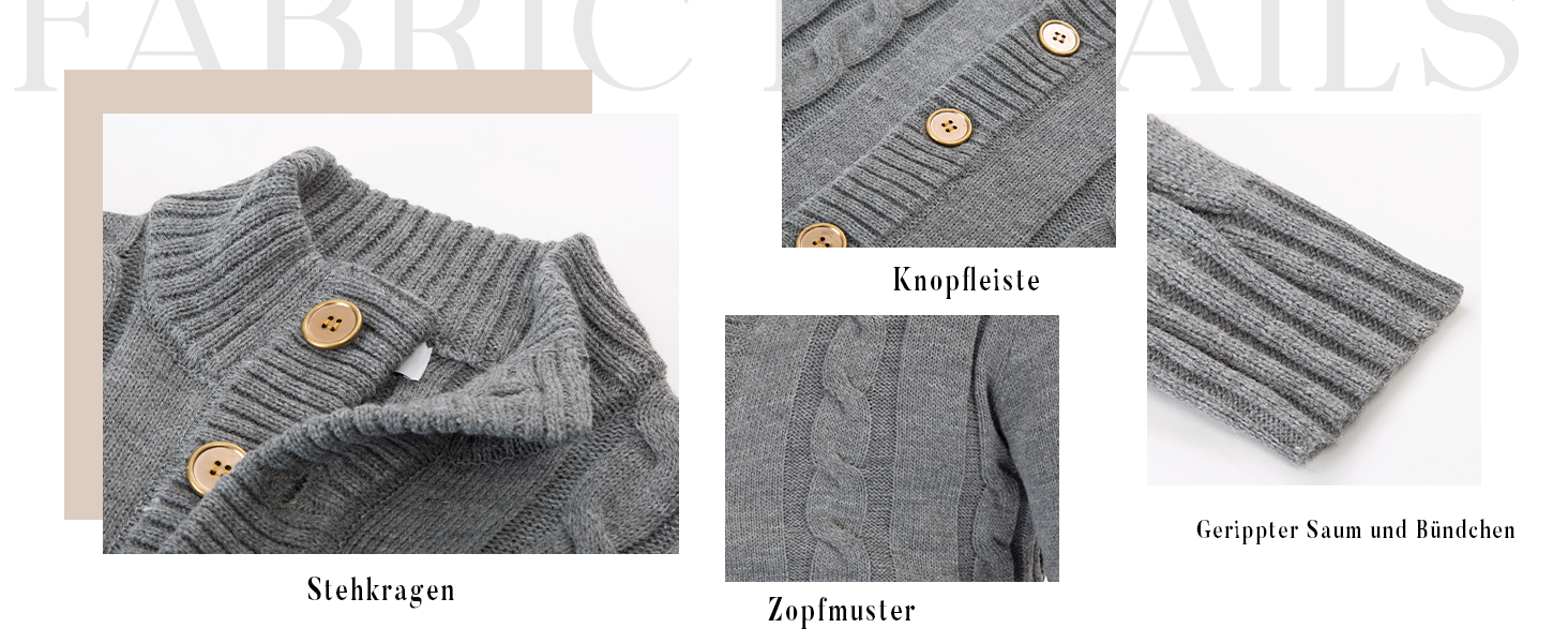 Світер чоловічий PJ PAUL JONES з кофтами, в'язаний з візерунком, з трикотажною фактурою та стійким коміром для осені/зими (M, Синій)