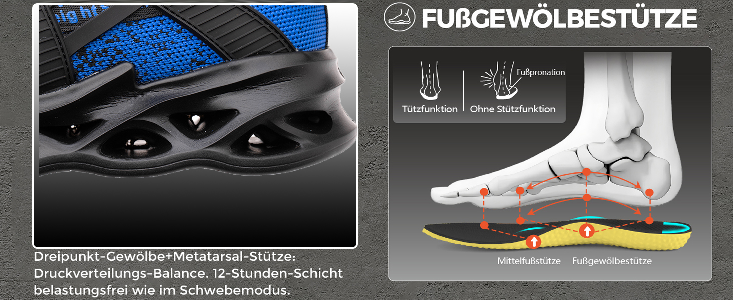 Черевики робочі чоловічі безпекові легкі зі сталевим носком, дихаючі, розміри 39-48 EU, 42 EU, темно-сірий